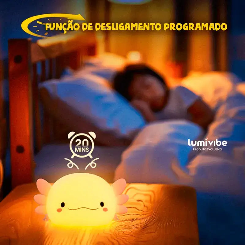 Axolamp™ - Luminária LED Noturna Axolote