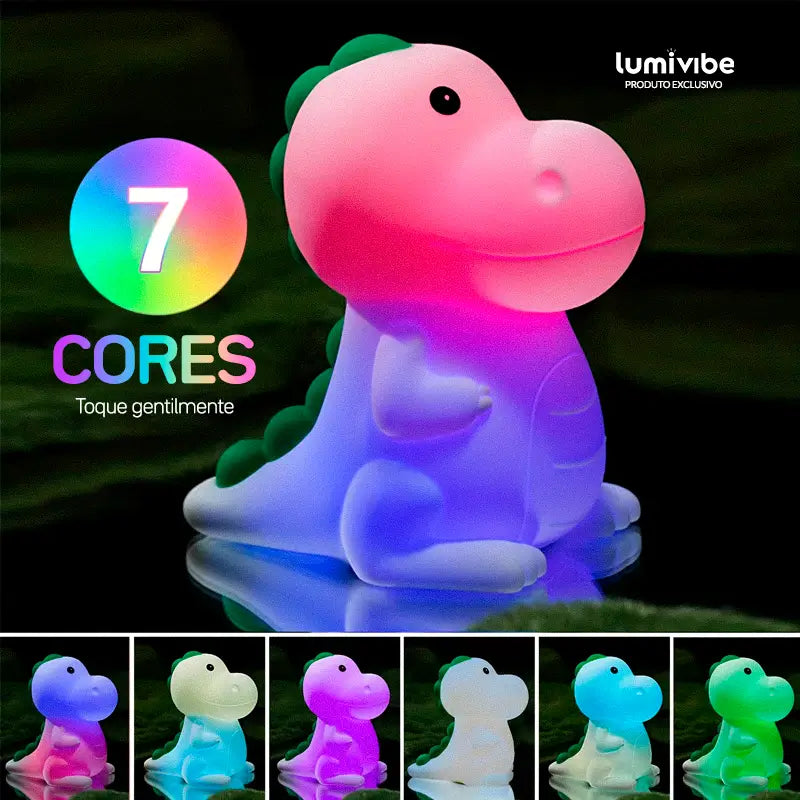 Dino - Luminária LED Noturna Dinossauro