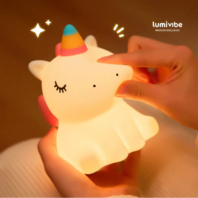 Unilamp™ - Luminária LED Noturna Unicórnio