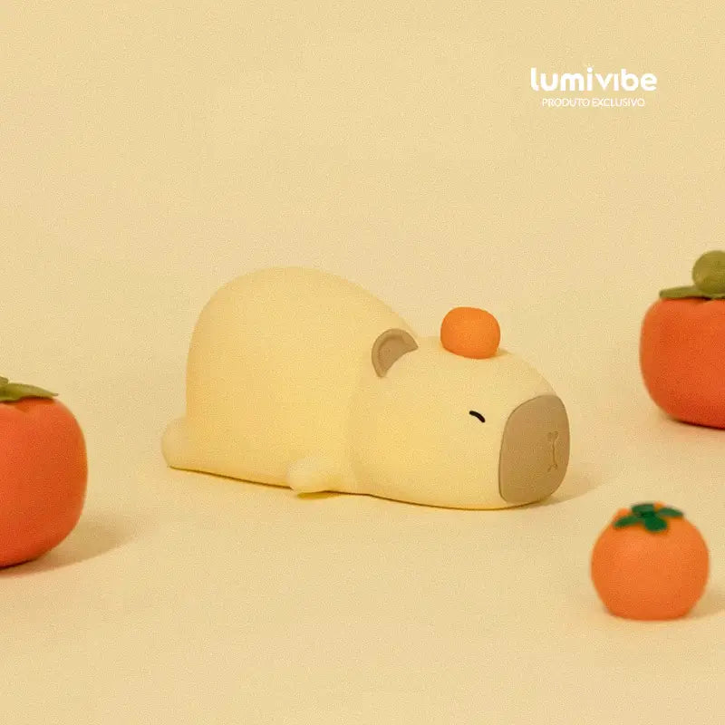 Capivara Deitada - Luminária LED Noturna