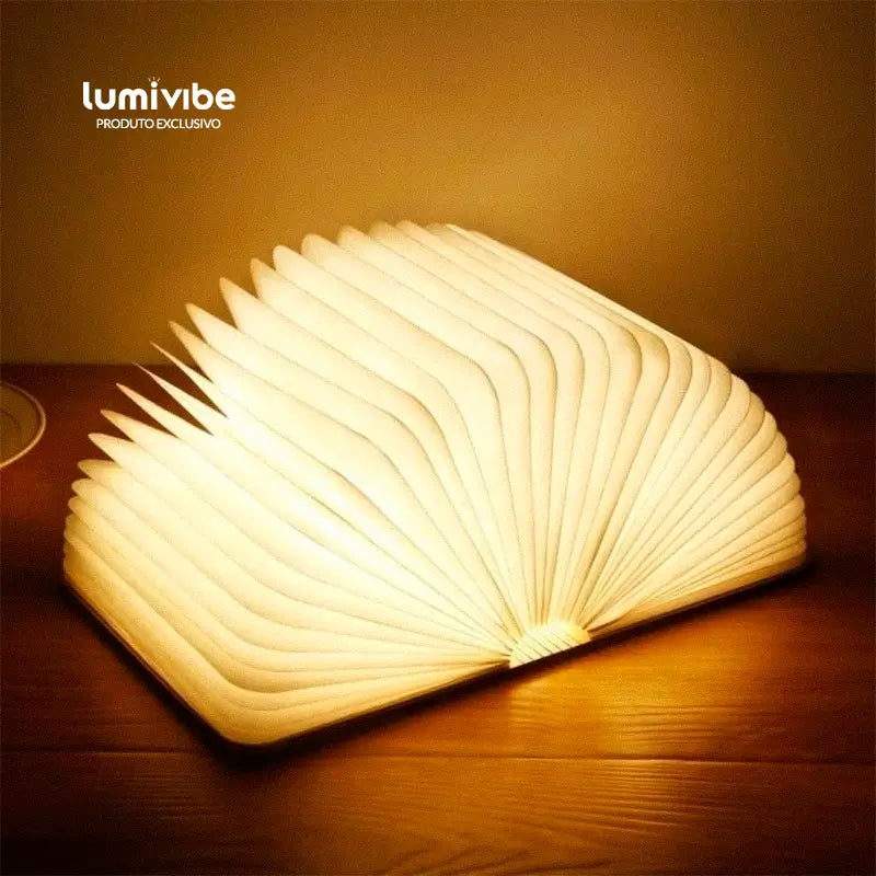 BookLeque™ - Luminária de Livro LED - Estilo Leque Recarregável USB