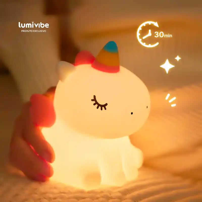 Unilamp™ - Luminária LED Noturna Unicórnio