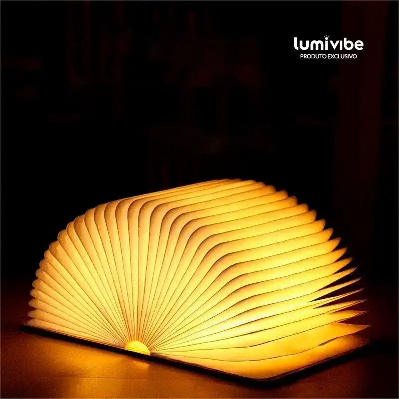 BookLeque™ - Luminária de Livro LED - Estilo Leque Recarregável USB