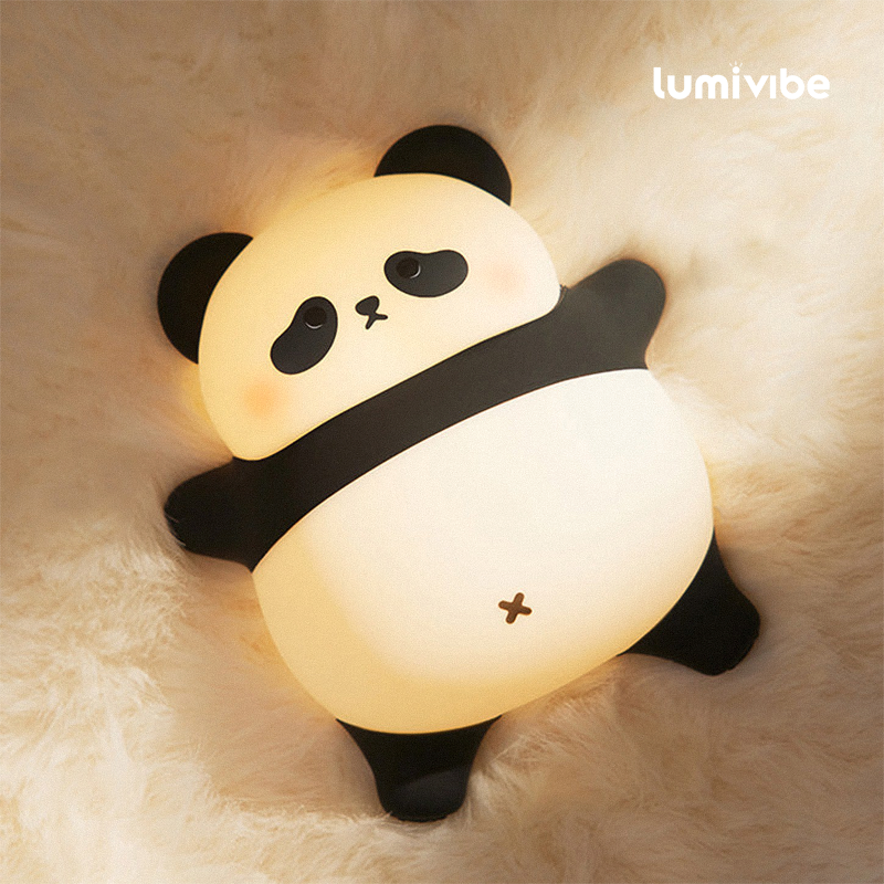 Panda Preguiçoso - Luminária LED Noturna