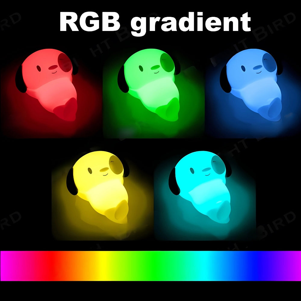 PetLamp™ – Luminária LED Noturna Cachorrinho ou Gatinho de Silicone com Toque Recarregável