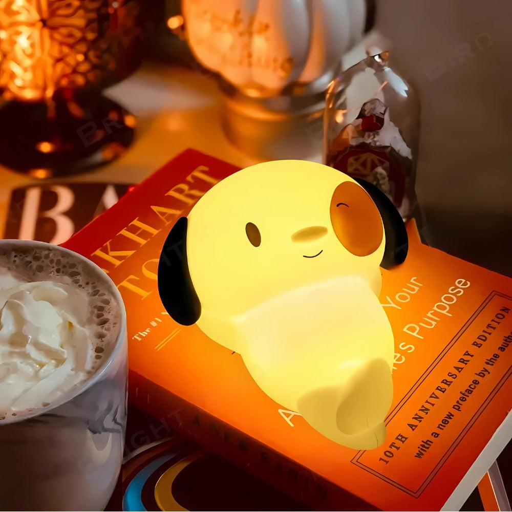 PetLamp™ – Luminária LED Noturna Cachorrinho ou Gatinho de Silicone com Toque Recarregável