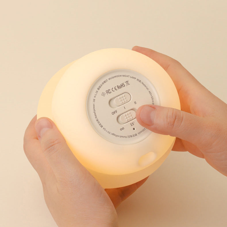 Cogumelo Sorridente - Luminária LED Noturna