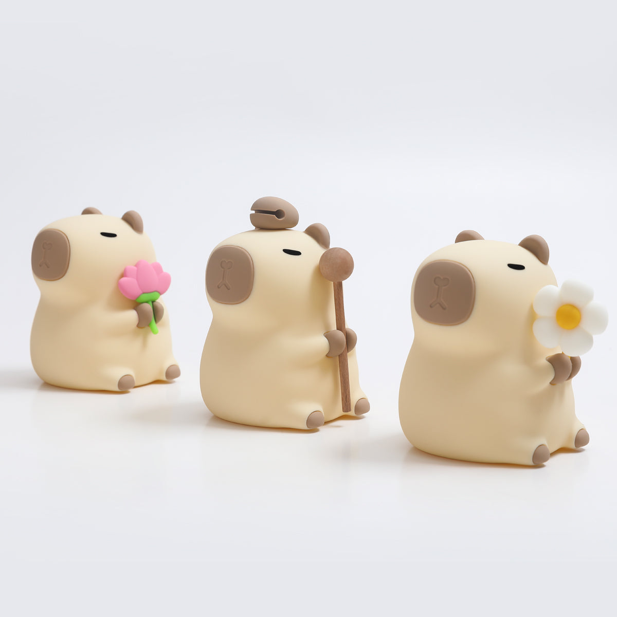 Capivara com Flor - Luminária LED Noturna