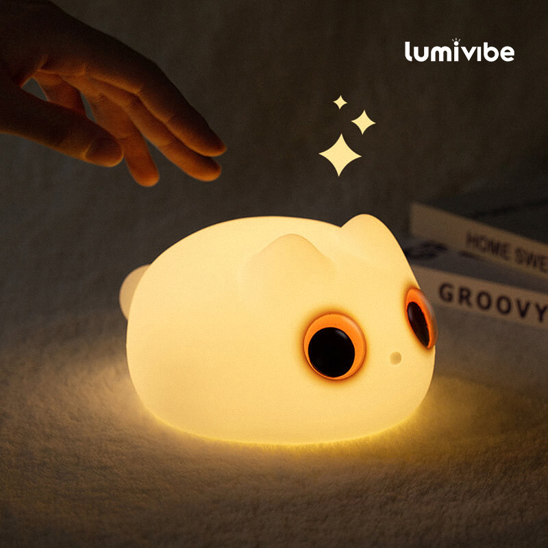 Gatinho Laranja - Luminária LED Noturna