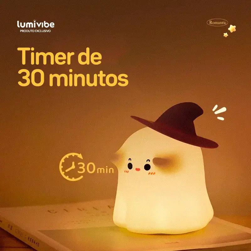 Ghost - Luminária LED Noturna Fantasma