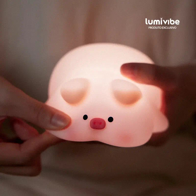Porquinho™ - Luminária LED Noturna Porco