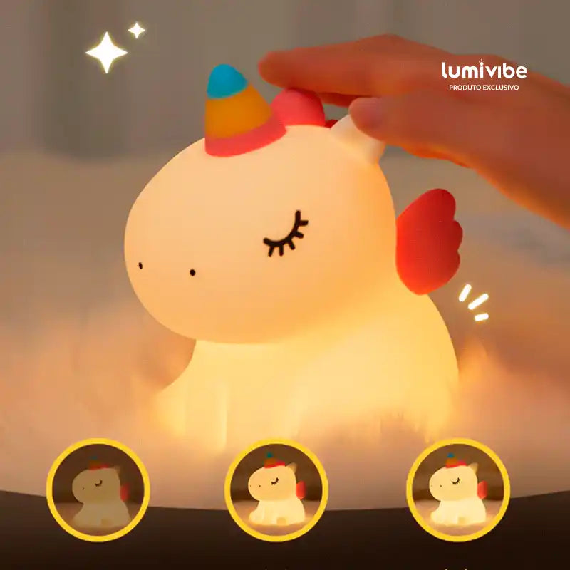 Unilamp™ - Luminária LED Noturna Unicórnio