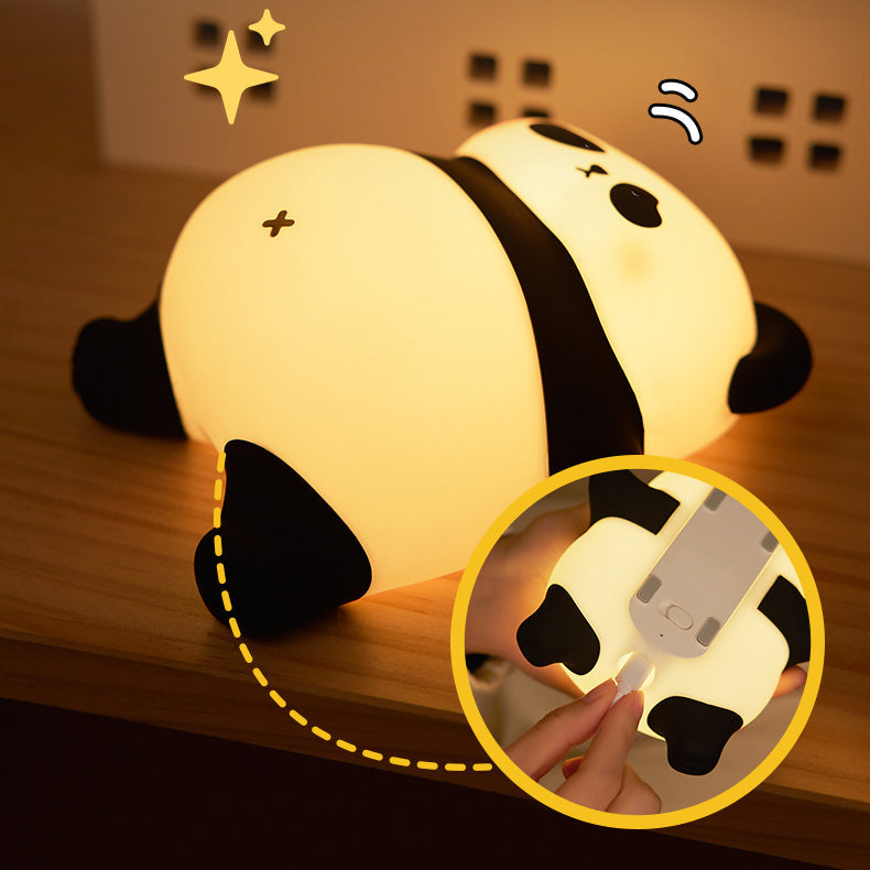 Panda Preguiçoso - Luminária LED Noturna