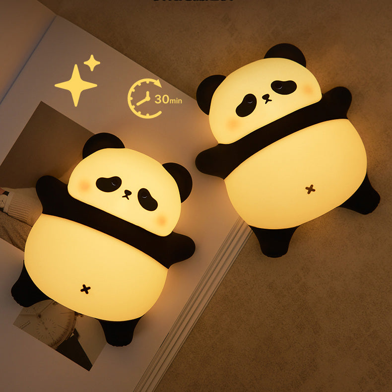 Panda Preguiçoso - Luminária LED Noturna