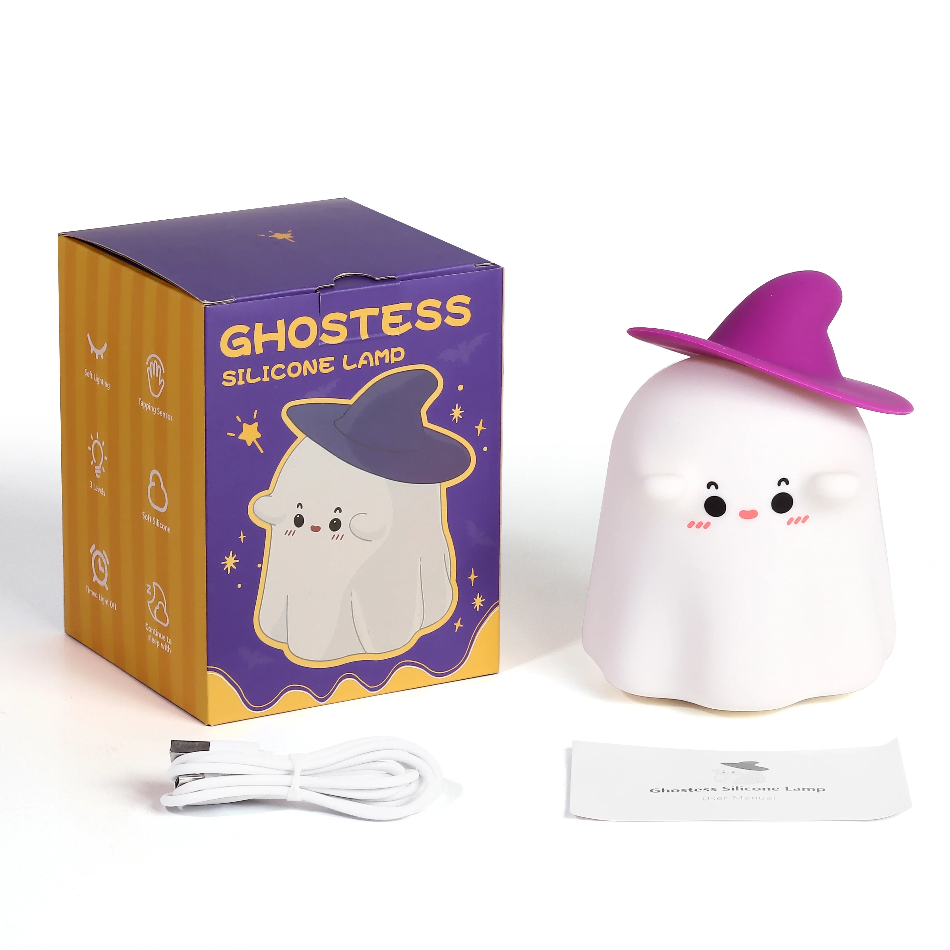 Ghost - Luminária LED Noturna Fantasma