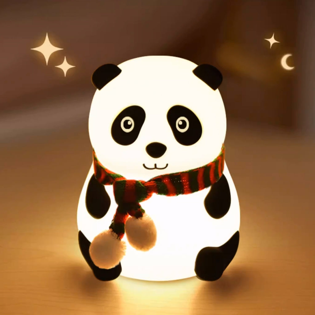 PandaLamp™ – Luminária LED Noturna Panda Natalino de Silicone com Mudança de Cor