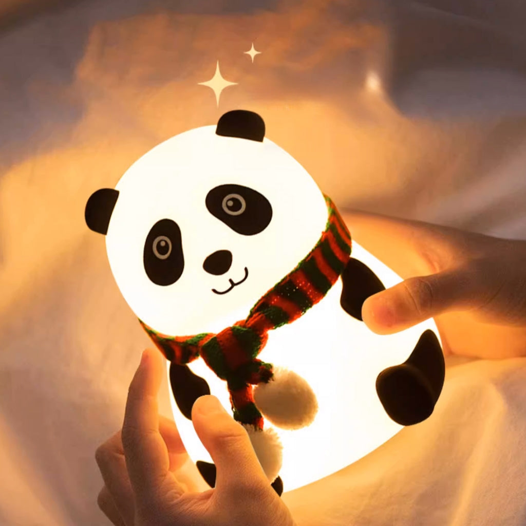 PandaLamp™ – Luminária LED Noturna Panda Natalino de Silicone com Mudança de Cor