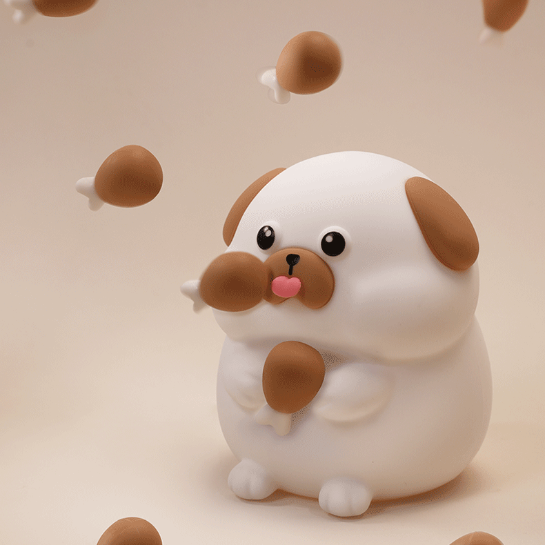 Cachorrinho Fominha - Luminária LED Noturna