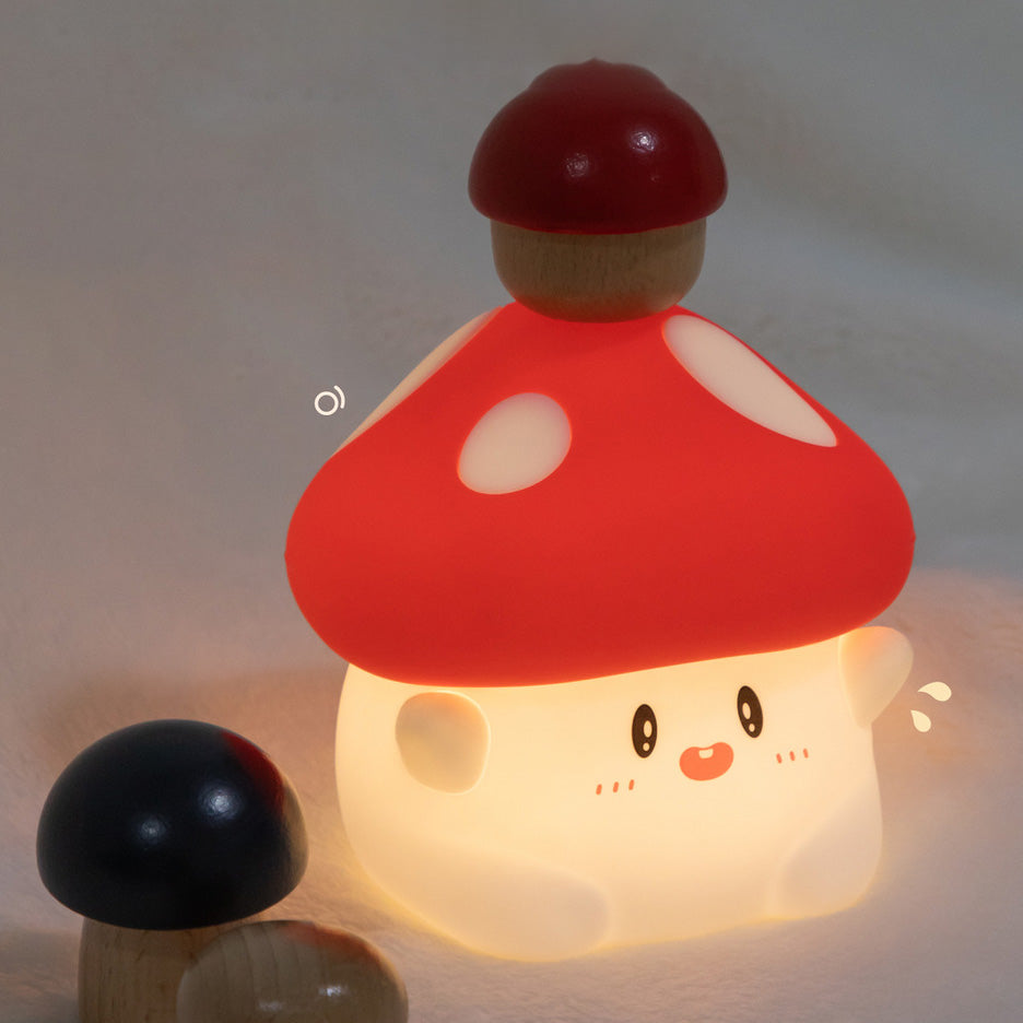 Cogumelo Encantado - Luminária LED Noturna