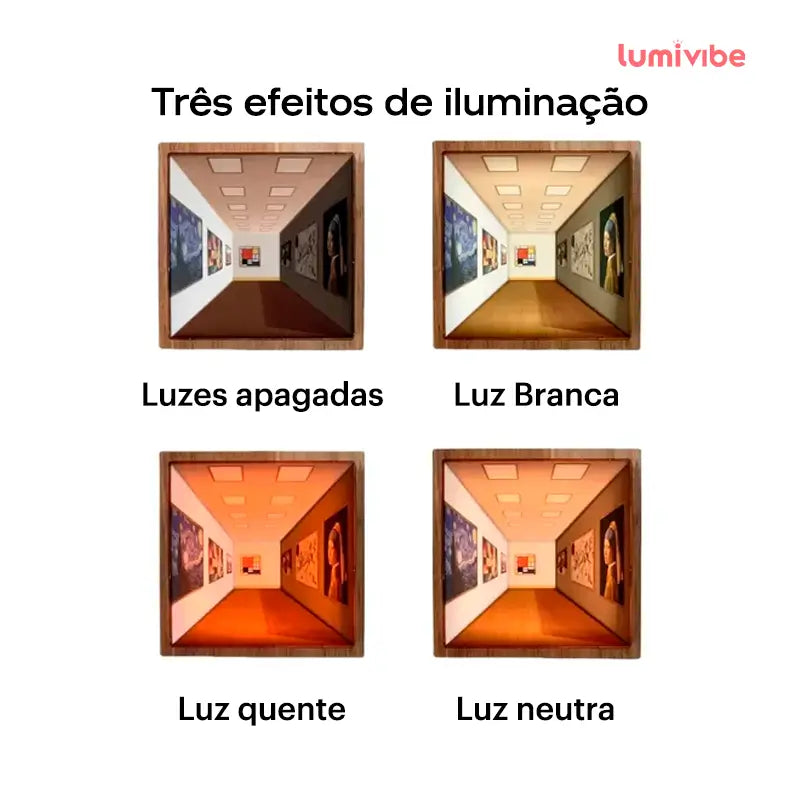 OptiLumi - Luminária de Ilusão Ótica