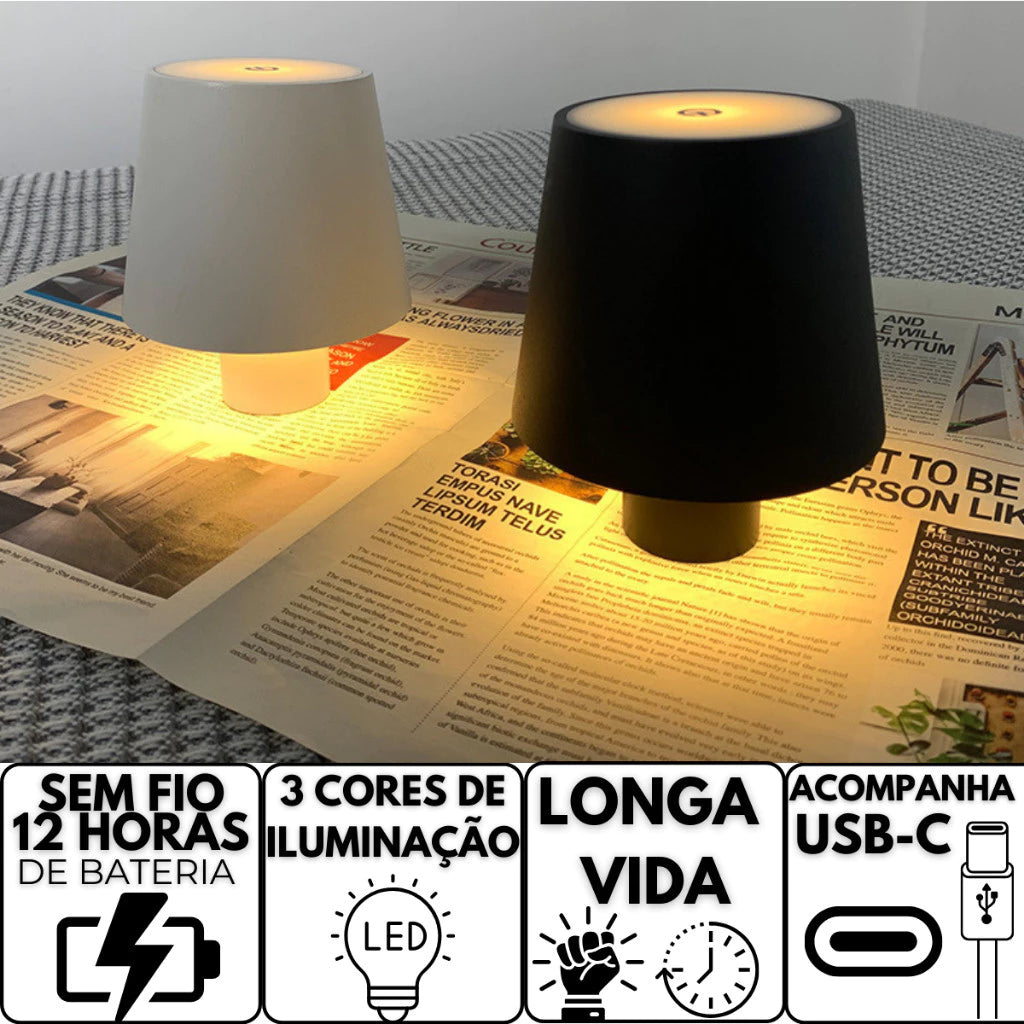 GlowBottle™ - Luminária de Garrafa LED Portátil para Decoração