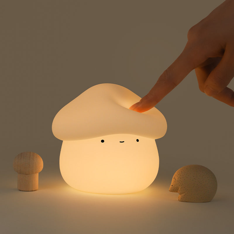 Cogumelo Sorridente - Luminária LED Noturna